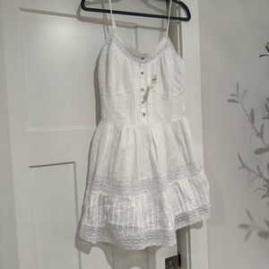 Aerie White Lace Mini Dress